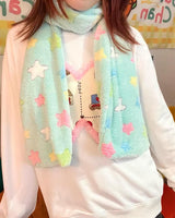Boogzel Apparel Y2K Star Fluffy Scarf, view 5
