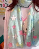 Boogzel Apparel Y2K Star Fluffy Scarf, view 6