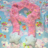Boogzel Apparel Y2K Star Fairy Fuzzy Scarf, view 4
