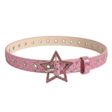 Boogzel Apparel Y2K Star Girl Rhinestone Belt, view 2