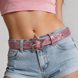 Boogzel Apparel Y2K Star Girl Rhinestone Belt, view 3