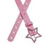 Boogzel Apparel Y2K Star Girl Rhinestone Belt, view 4