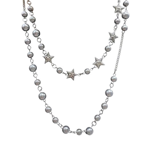 Boogzel Apparel Y2K Star Layered Necklace