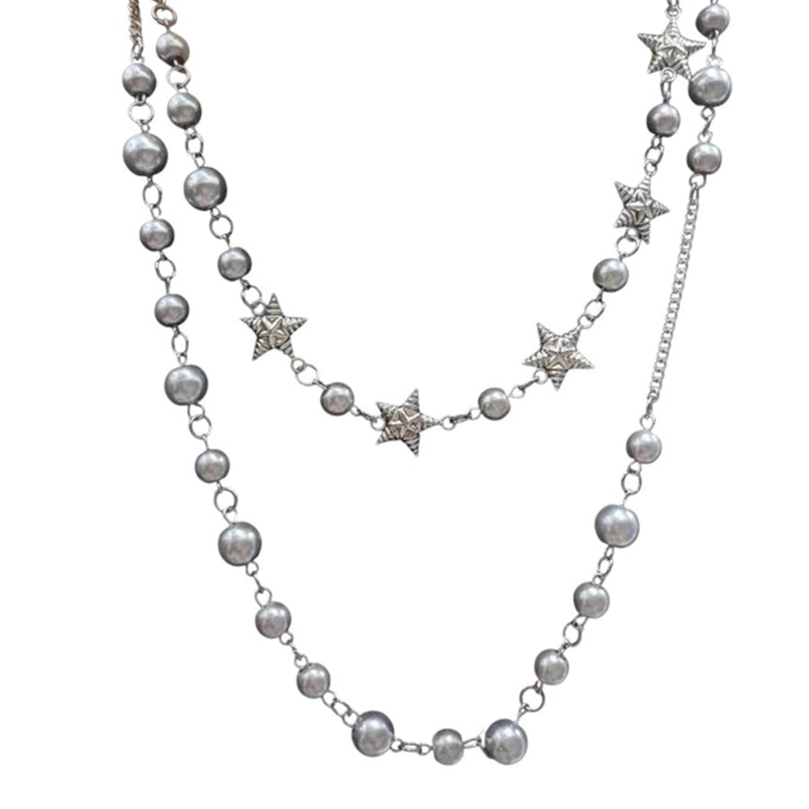 Boogzel Apparel Y2K Star Layered Necklace