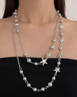Boogzel Apparel Y2K Star Layered Necklace, view 2