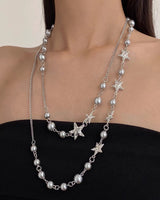 Boogzel Apparel Y2K Star Layered Necklace, view 3