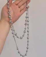 Boogzel Apparel Y2K Star Layered Necklace, view 4