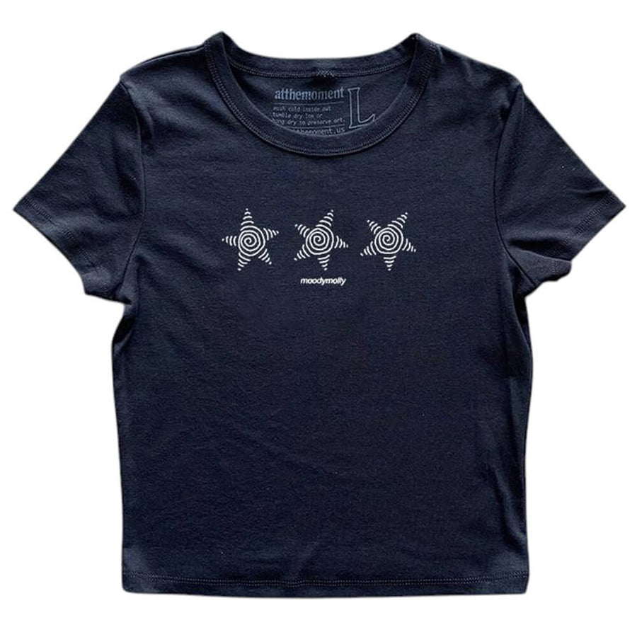 Boogzel Apparel Y2K Star Print Baby Tee
