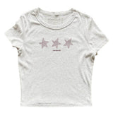 Boogzel Apparel Y2K Star Print Baby Tee, view 2