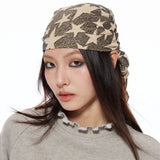 Boogzel Apparel Y2K Star Print Bandana Headscarf, view 2