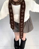 Boogzel Apparel Y2K Star Skinny Scarf, view 3