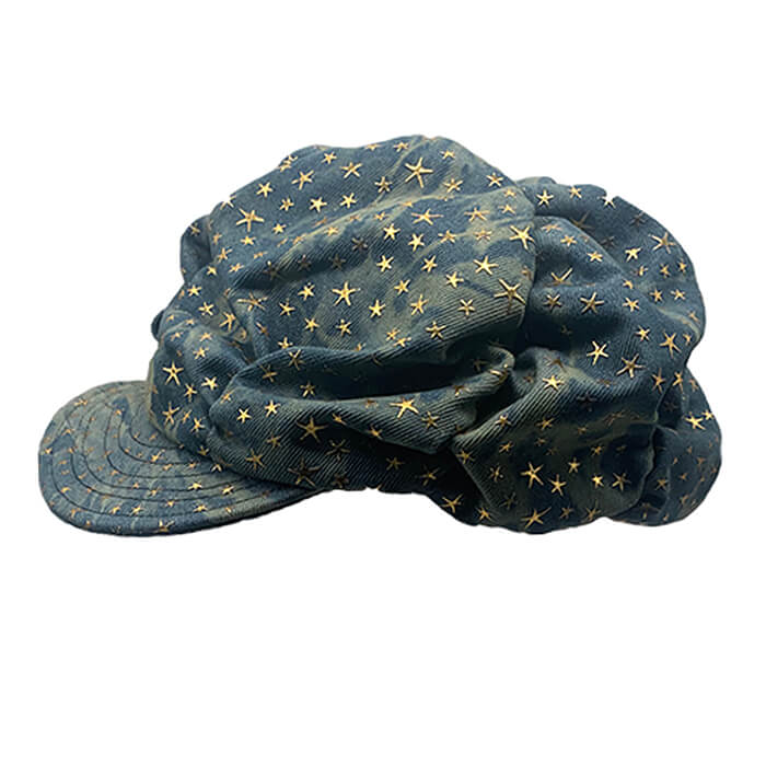 Boogzel Apparel Y2K Stars Denim Baker Boy Cap
