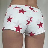 Boogzel Apparel Y2K Stars Micro Shorts, view 3