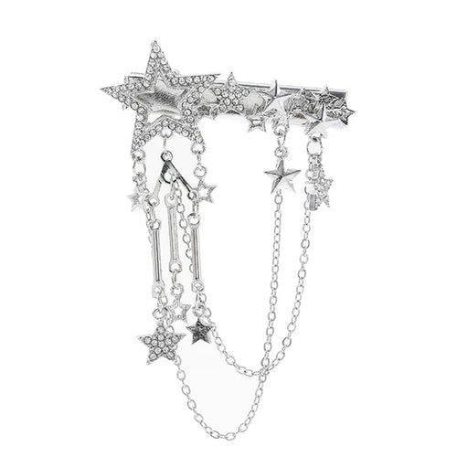 Boogzel Apparel Y2K Stars Rhinestone Hair Clip