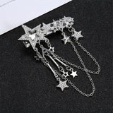 Boogzel Apparel Y2K Stars Rhinestone Hair Clip, view 2