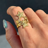 Boogzel Apparel Y2K Stars Ring, view 4