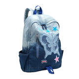 Boogzel Apparel Y2K Style Butterfly Denim Backpack, view 2