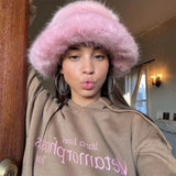 Boogzel Apparel Y2K Style Furry Bucket Hat, view 2