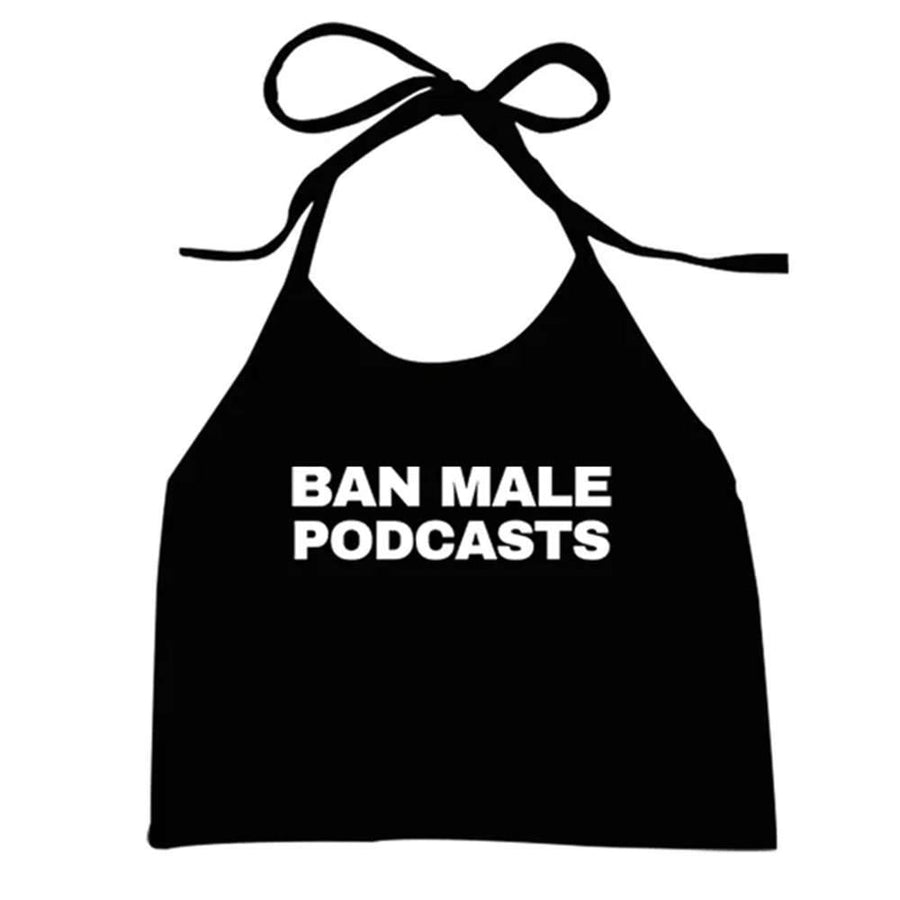 Boogzel Apparel Y2K Style Podcasts Halter Top