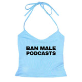 Boogzel Apparel Y2K Style Podcasts Halter Top, view 3