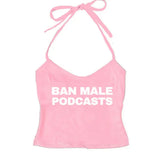 Boogzel Apparel Y2K Style Podcasts Halter Top, view 4