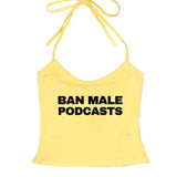 Boogzel Apparel Y2K Style Podcasts Halter Top, view 5