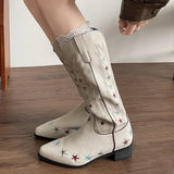 Boogzel Apparel Y2K Western Star Boots, view 4