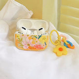 Boogzel Apparel Yellow Blooming Flowers AirPods Case, view 4