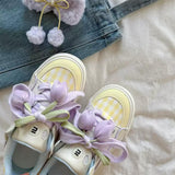 Boogzel Apparel Yellow Tulip Aesthetic Sneakers, view 6