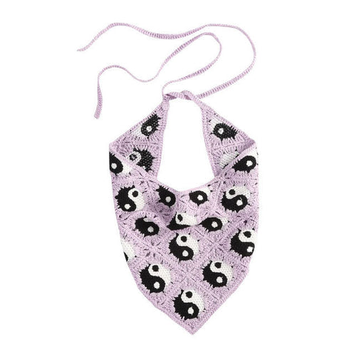 Boogzel Apparel Yin Yang Crochet Hair Scarf