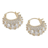 Boogzel Apparel Young & Single Rhinestone Hoops, view 2