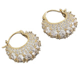 Boogzel Apparel Young & Single Rhinestone Hoops, view 3
