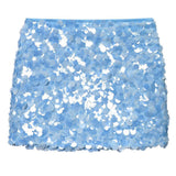 Boogzel Apparel Young & Single Sequin Mini Skirt, view 4