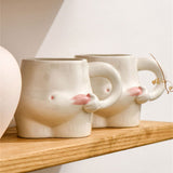 Boogzel Apparel Yummy Tummy Ceramic Mug, view 3