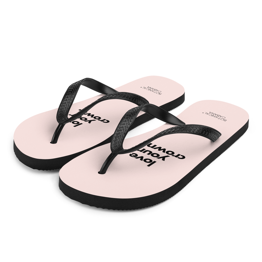 Botanical Cabana Love Your Crown Flip-Flops
