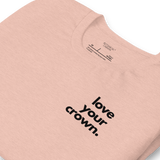 Botanical Cabana Love Your Crown Unisex T-Shirt, view 4