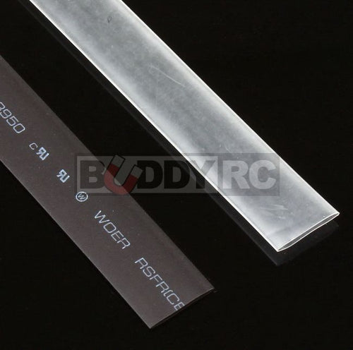 Buddy RC 10mm Thin Heat Shrink Tubing for ESCs Clear