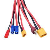 Buddy RC 5 Output Universal Charge Cable XT30 XT60 T EC3 JST with XT60 Charger Side, view 3