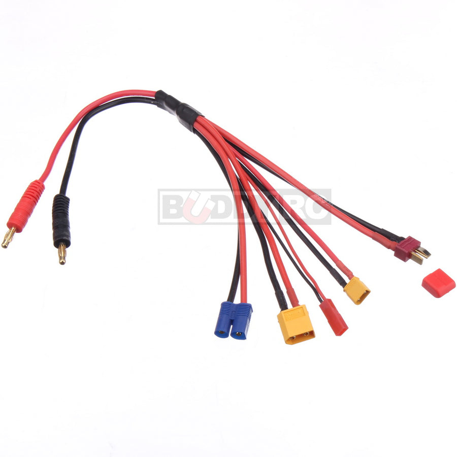 Buddy RC 5 Outlet Universal Charge Cable XT30 XT60 T EC3 JST