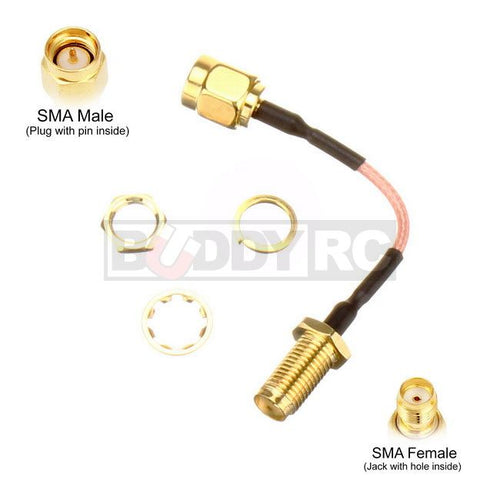 Buddy RC 5CM SMA Male to SMA Female Extension Cable