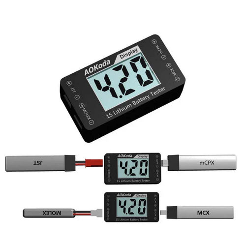 Buddy RC AOKoda AOK 4in1 1S Lithium Battery Tester Checker
