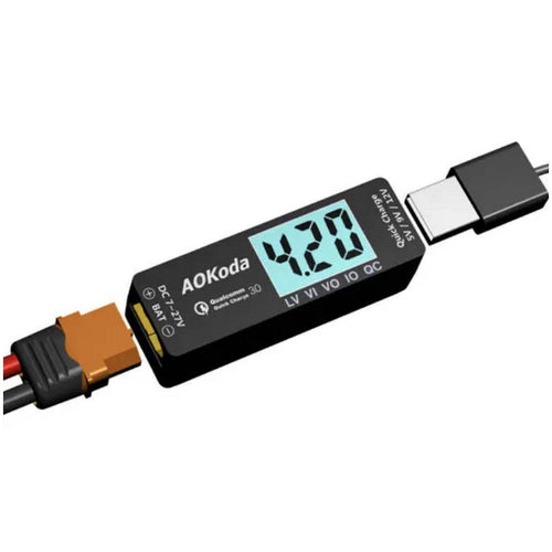 Buddy RC AOKoda LiPo to USB Power Converter QC3.0 Adapter Quick Charger for Smartphone Tablet PC