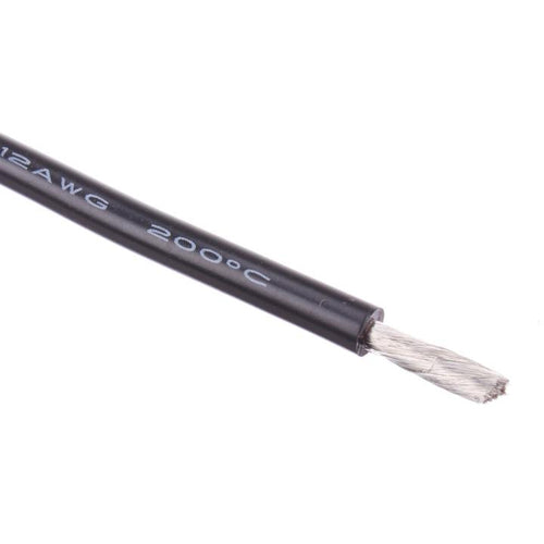 Buddy RC 12 AWG Bulk Roll Silicone Wire Priced for Per Foot - Black
