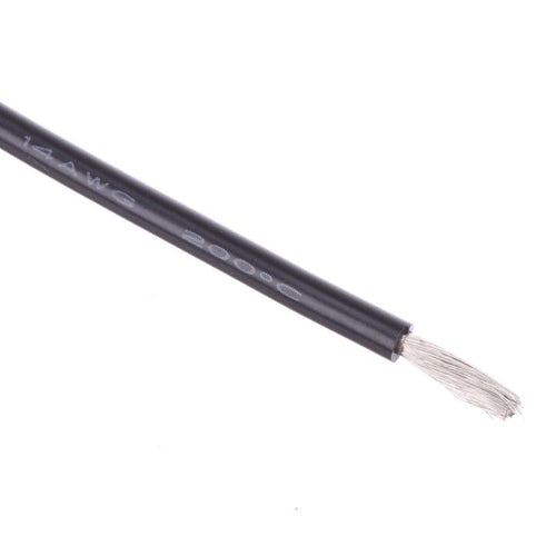Buddy RC 14 AWG Bulk Roll Silicone Wire Priced for Per Foot - Black