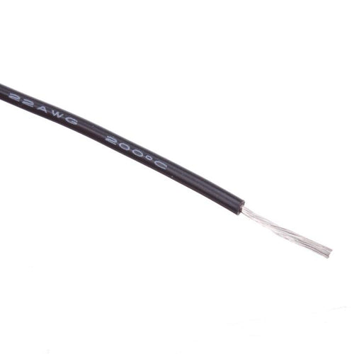Buddy RC 22 AWG Bulk Roll Silicone Wire Priced for Per Foot - Black