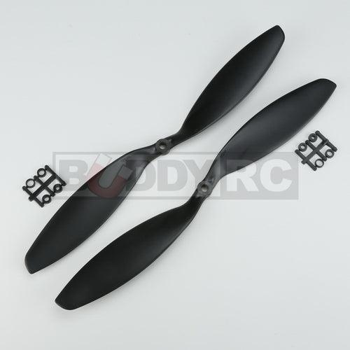 Buddy RC Black GemFan 12X3.8 inch Slow Flyer Normal CCW Propellers