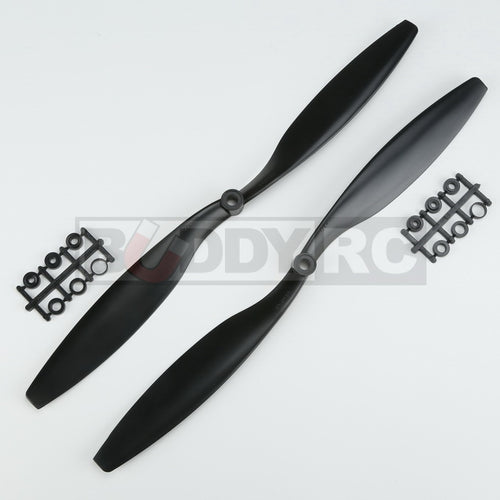 Buddy RC Black GemFan 12X4.5 inch Slow Flyer Normal CCW Propellers