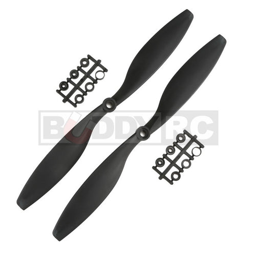 Buddy RC Black GemFan 7X3.8 inch Slow Flyer Reverse CW Propellers