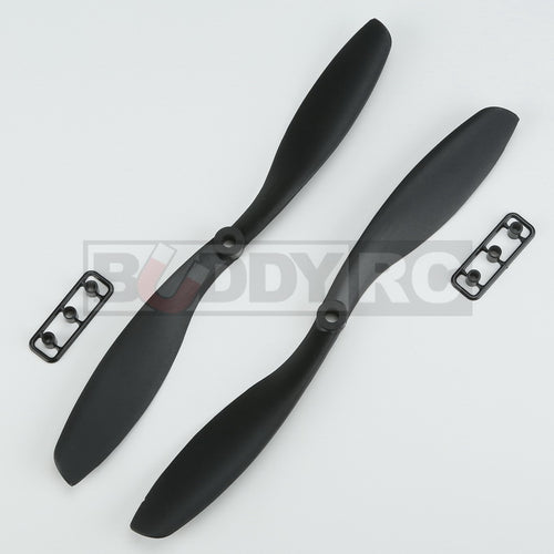 Buddy RC Black GemFan 8X4.5 inch Slow Flyer Reverse CW Propellers