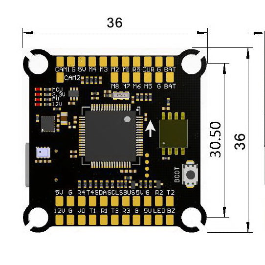 Buddy RC F4 Flight Controller & 4 in 1 ESC Combo